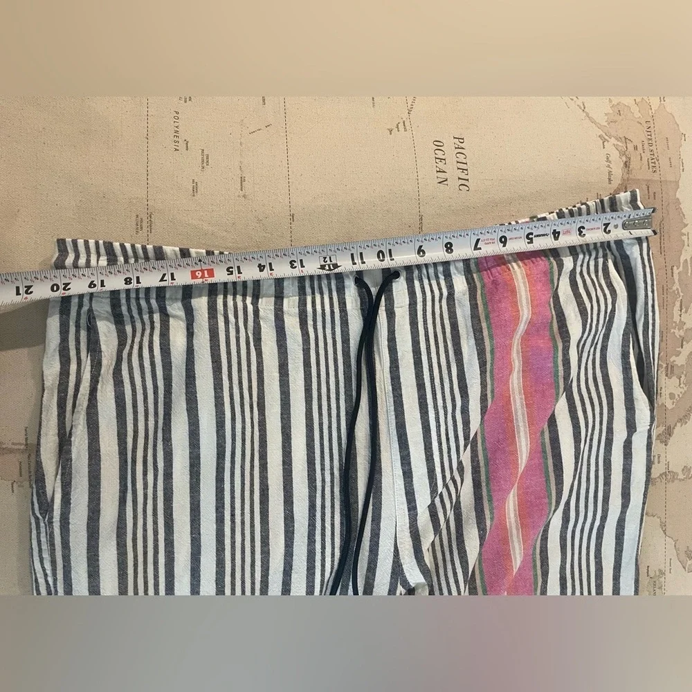 MR TURK Striped Linen Pants Size XXL - Picture 3 of 7